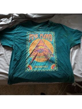 UO pink floyd pyramid t-shirt dress